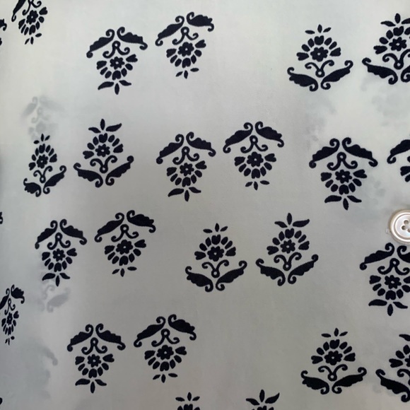 Aritzia Wilfred Free Blouse- Cream/Blue Oversized - Picture 3 of 5